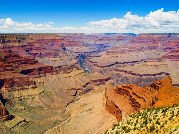 Rode rotsen van grand canyon — Stockfoto