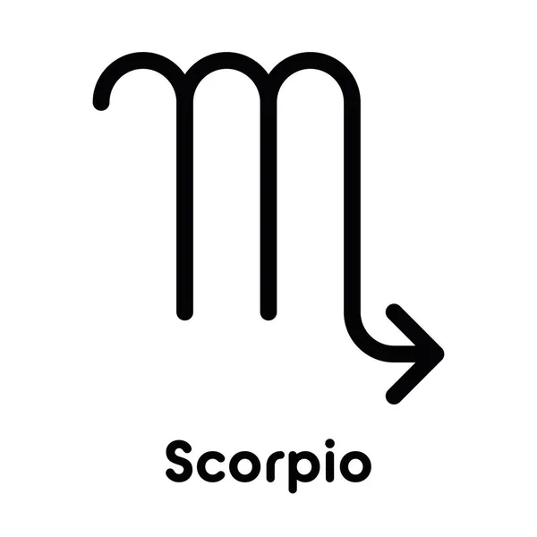 Escorpio - signo del zodiaco astrológico — Vector de stock