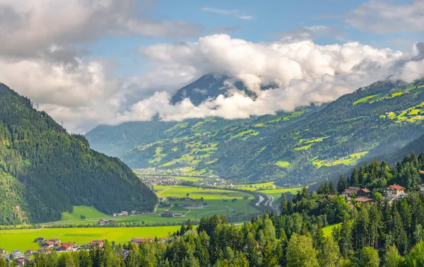 stock image Zell am Ziller village in Zillertal