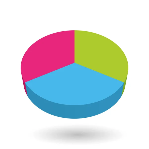 Elemento de design gráfico de torta colorido — Vetor de Stock