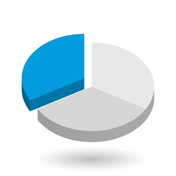 Taartdiagram vector ontwerp element — Stockvector