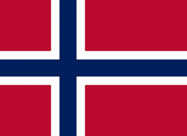 Norway official flag of country — Stock Vector
