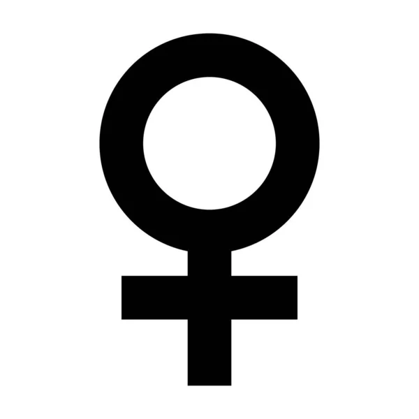 Icône vectorielle de signe de genre féminin — Image vectorielle