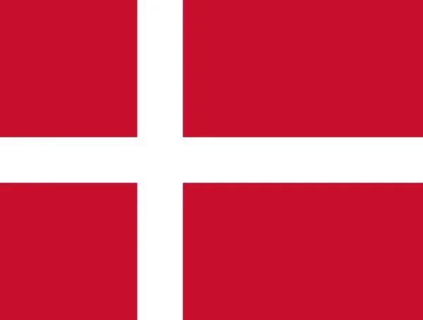 Denmark official flag of country — Stock Vector