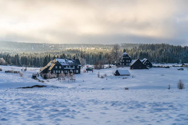 Winterlandschaft des Isergebirges — Stockfoto