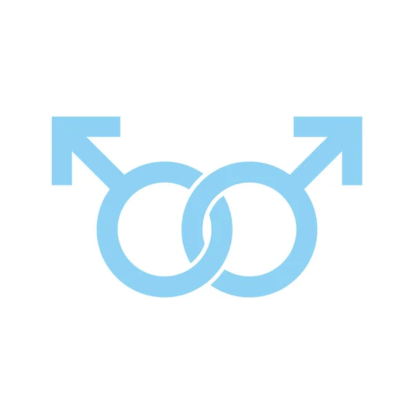 Icône vectorielle de signe de genre gay — Image vectorielle