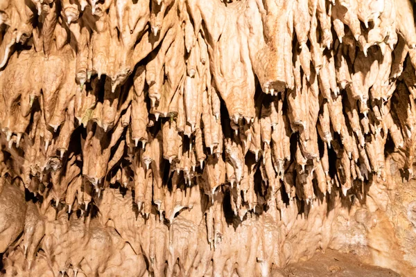 Punkva Mağaralarının Sarkıt Dekorasyonu — Stok fotoğraf