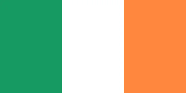 Irlanda Bandiera ufficiale del paese — Vettoriale Stock