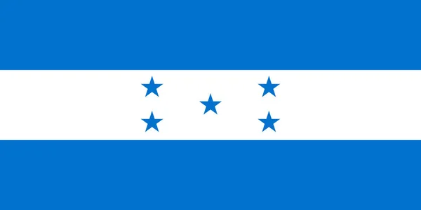 Oficjalna bandera Hondurasu kraju — Wektor stockowy