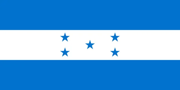 Honduras drapeau officiel du pays — Image vectorielle