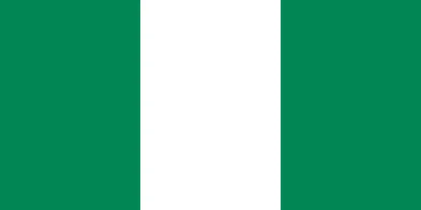Nigerias officiella flagga — Stock vektor
