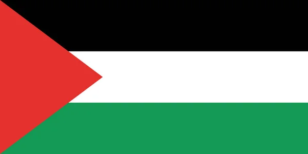 State of Palestine official flag — Stock Vector