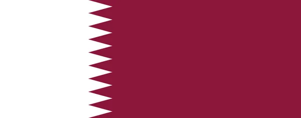 Qatar bandiera ufficiale del paese — Vettoriale Stock
