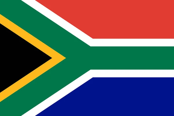 Zuid-Afrika officiële vlag van land — Stockvector