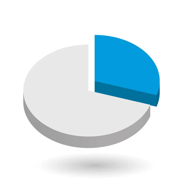 Pie chart elemento de design vetorial — Vetor de Stock