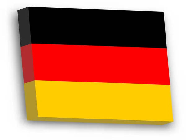 3D vector vlag van Duitsland — Stockvector