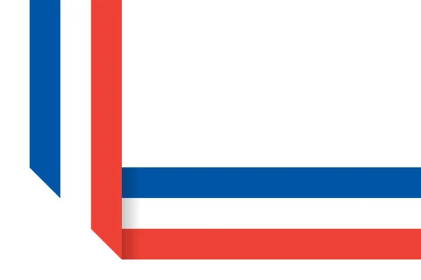 National tricolor ribbon of India — 스톡 벡터