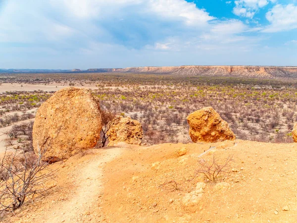 Skalnatá krajina Damaraland v Namibii — Stock fotografie