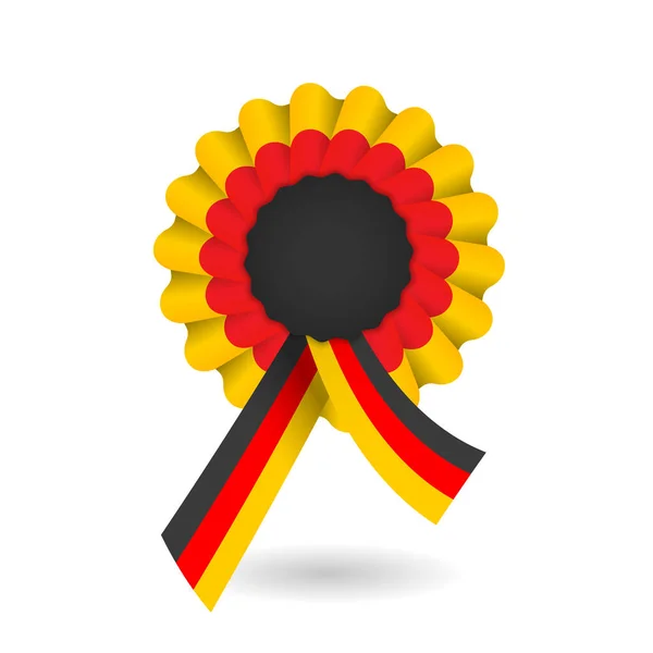 Nationell tricolor cockade i Tyskland — Stock vektor