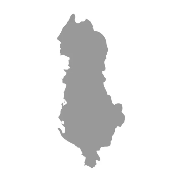 Albania vettore paese mappa silhouette — Vettoriale Stock