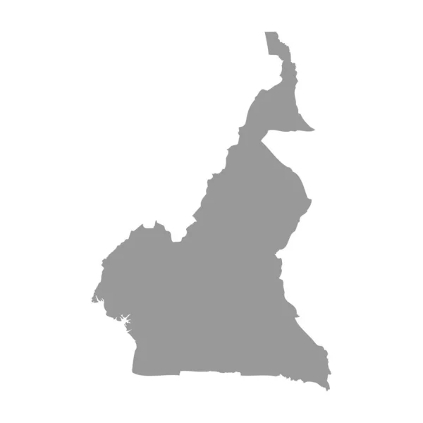 Cameroun vecteur carte du pays silhouette — Image vectorielle