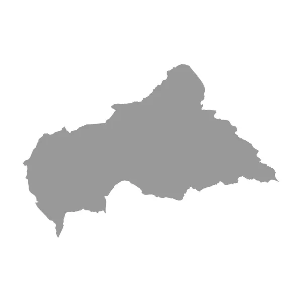Centraal-Afrikaanse Republiek vector landkaart silhouet — Stockvector