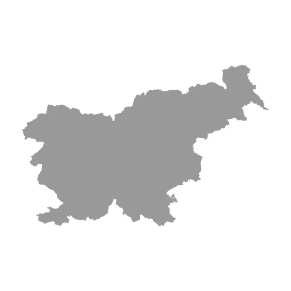 Slovenië vector landkaart silhouet — Stockvector