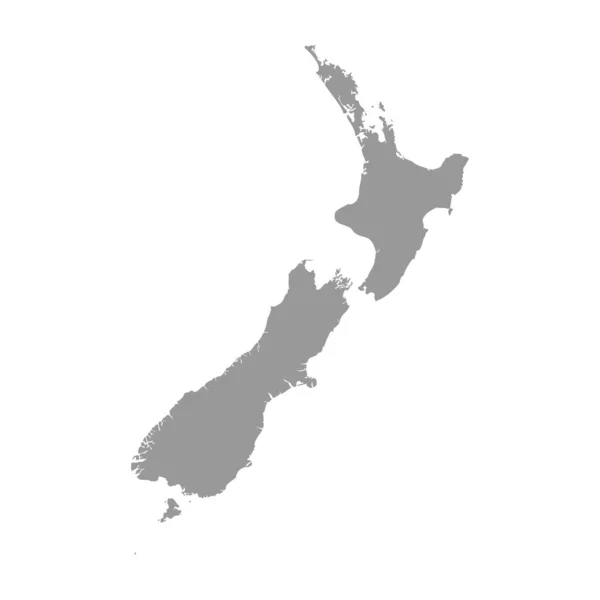 New Zealand vector country map silhouette — Stock Vector