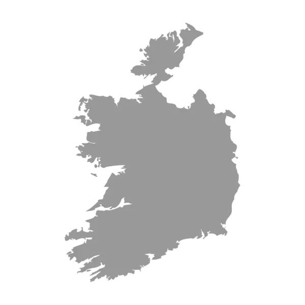 Силуэт векторной карты Ирландии — стоковый вектор