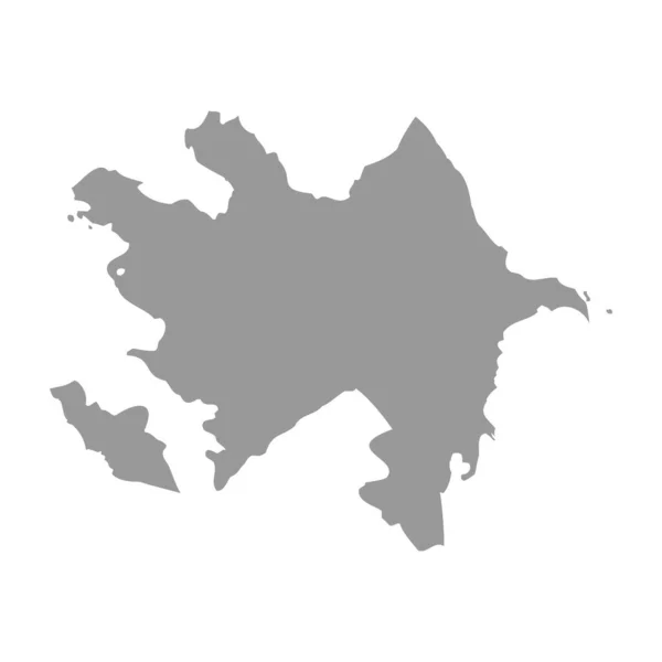 Aserbaidschan Vektorlandkarte Silhouette — Stockvektor