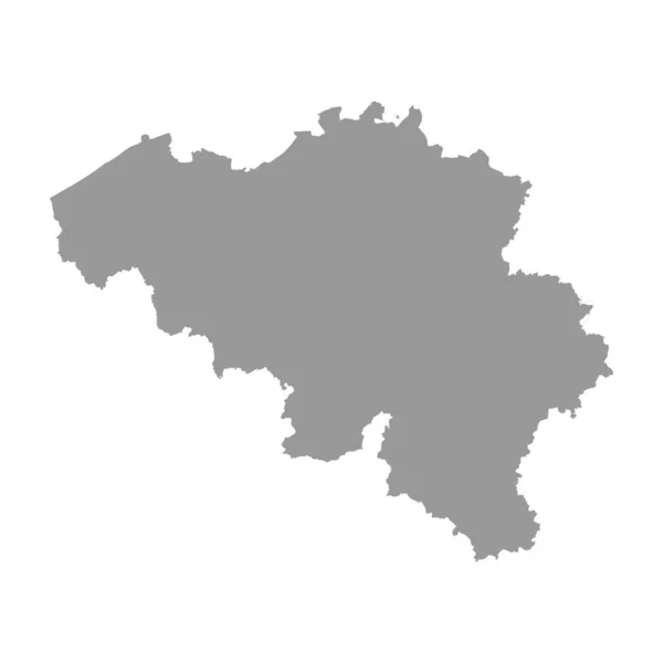 Belgio carta vettoriale paese silhouette — Vettoriale Stock