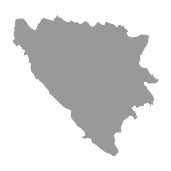 Bosnia and Herzegovina vector country map silhouette — Stock Vector