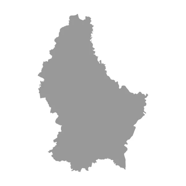 Luxembourg vecteur carte du pays silhouette — Image vectorielle