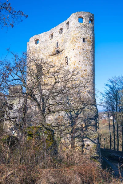 Middeleeuwse ruïnes van het kasteel van Valecov — Stockfoto