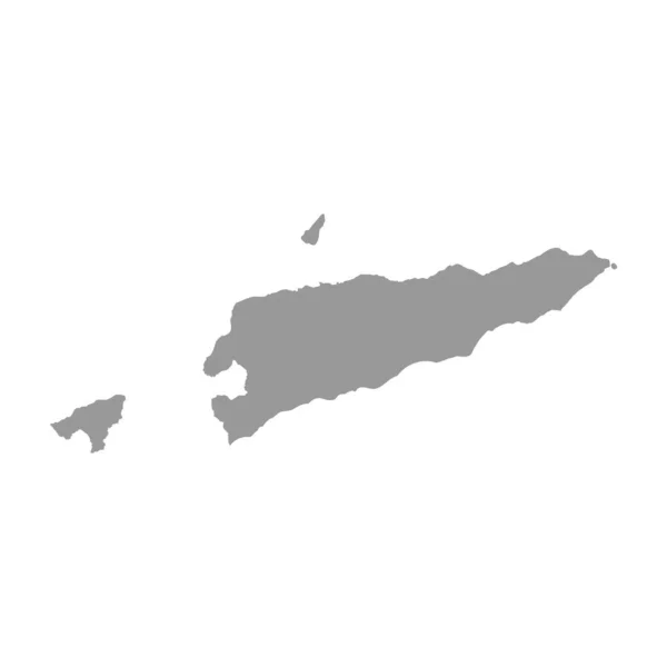 Östtimors vektor landskarta silhuett — Stock vektor
