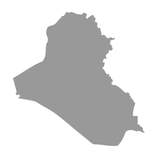 Iraq vettoriale paese mappa silhouette — Vettoriale Stock