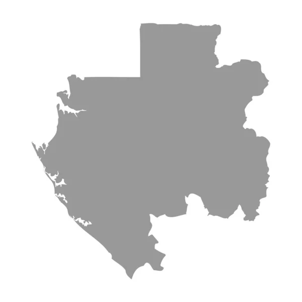 Gabon vector country map silhouette — Stock Vector