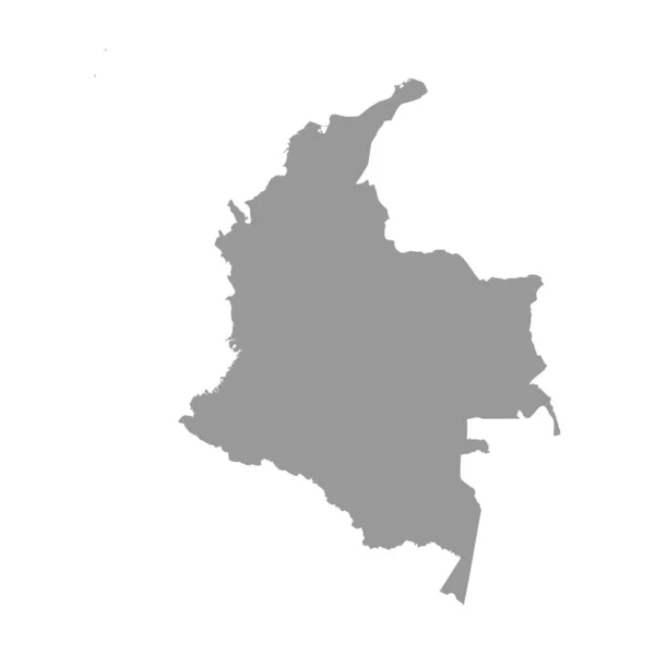 Colômbia vetor país mapa silhueta — Vetor de Stock