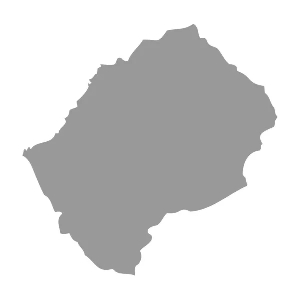 Lesotho vektor land karta siluett — Stock vektor
