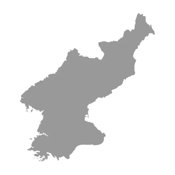 North Korea vector country map silhouette — стоковий вектор