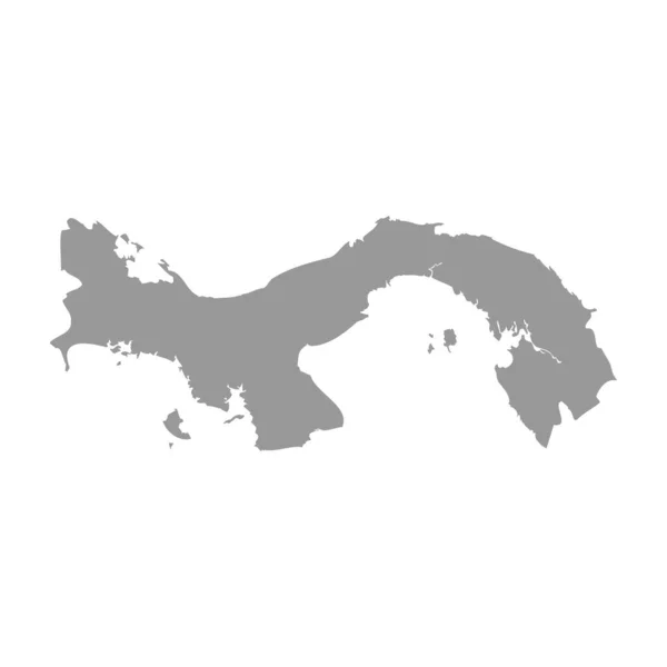 Panamavector landkaart silhouet — Stockvector