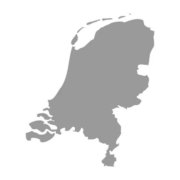 Niederlande Vektor Länderkarte Silhouette — Stockvektor