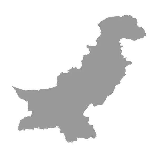 Pakistan vektor land karta siluett — Stock vektor