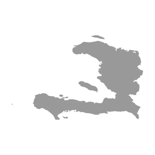 ハイチベクトル国地図のシルエット — ストックベクタ