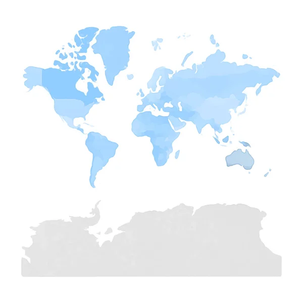 Карта Мировой акварели — стоковый вектор