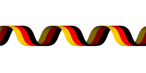 Трехцветная лента Германии — стоковый вектор