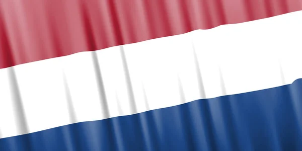 Bandera ondulada vectorial de Países Bajos — Vector de stock