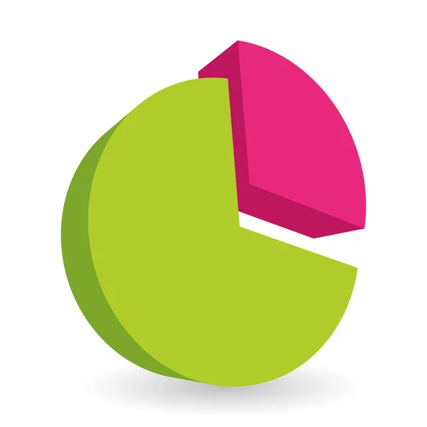 Elemento de design gráfico de torta colorido —  Vetores de Stock