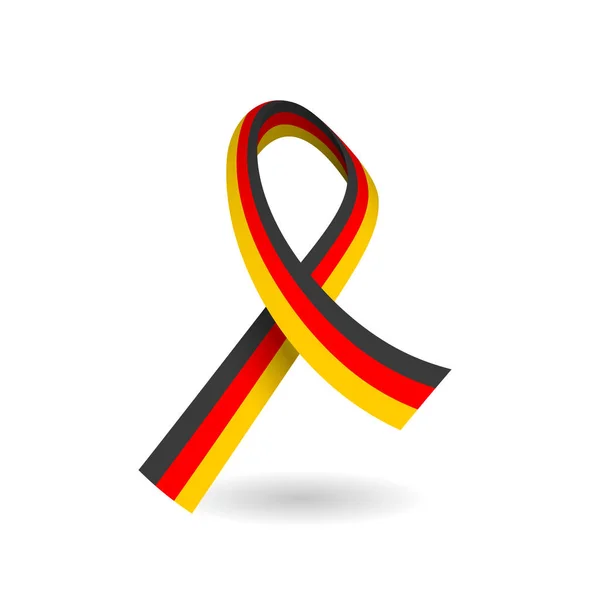 Nationellt tricolor band i Tyskland — Stock vektor