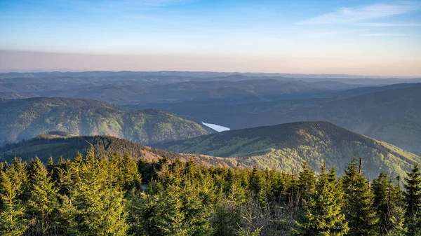 Panoramic View Beskid Mountains Lysa Mountain Czech Republic — Stock Photo, Image